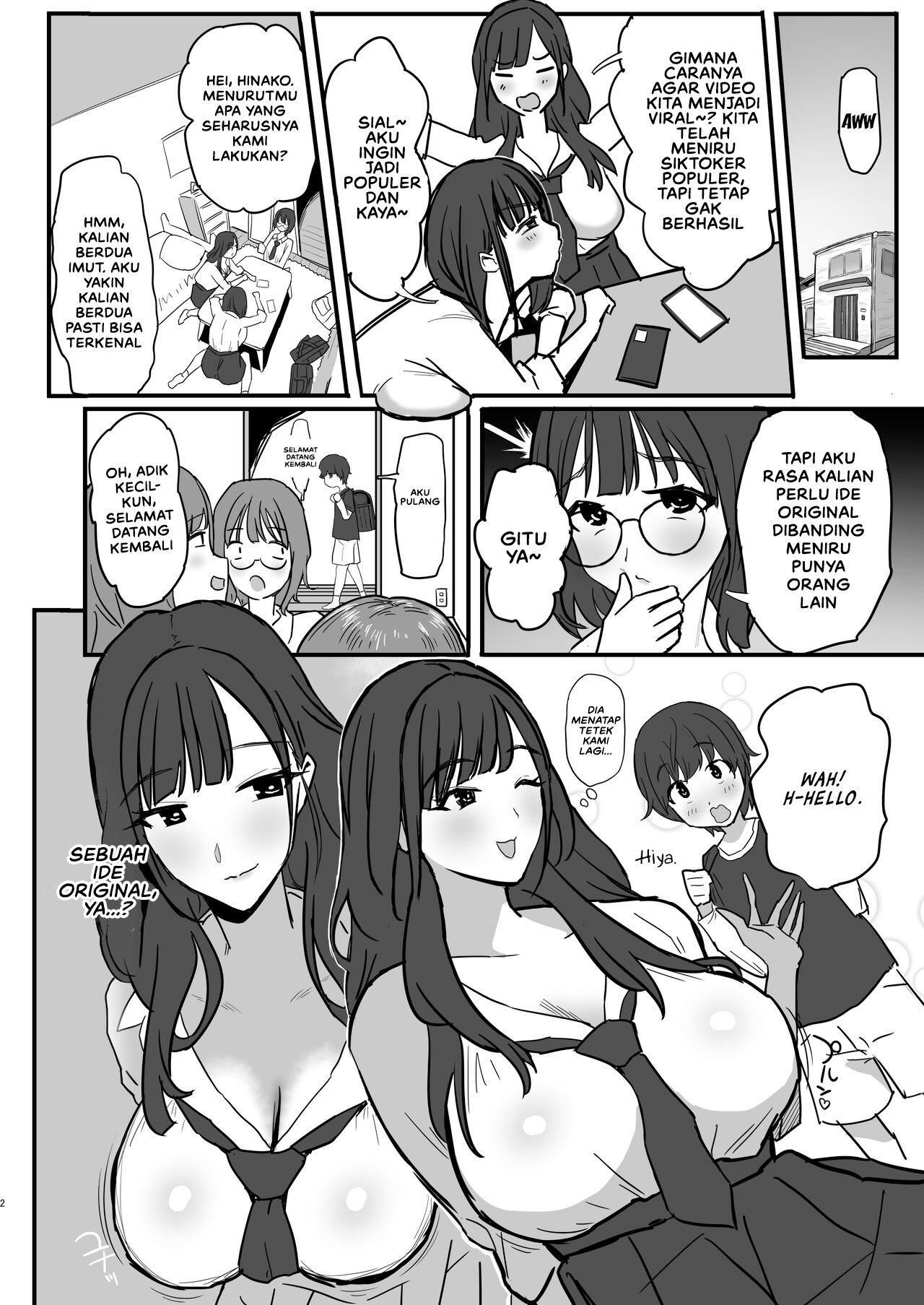 Onee-chan no Tomodachi no JK Tiktoker ni Takusan Paizuri sareru Hon - Chapter 1 5