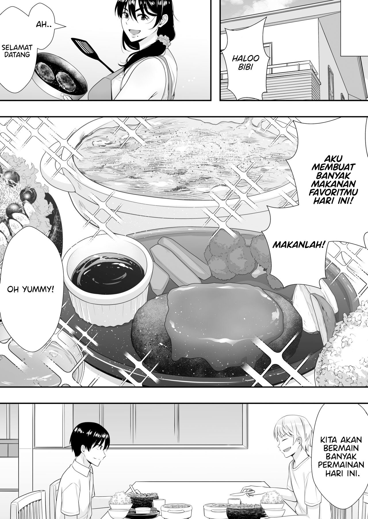 Kimottama Kaa-chan ~Genki Mama ga Boku no Dekachin ni Ochiru made~ - Chapter 2 48